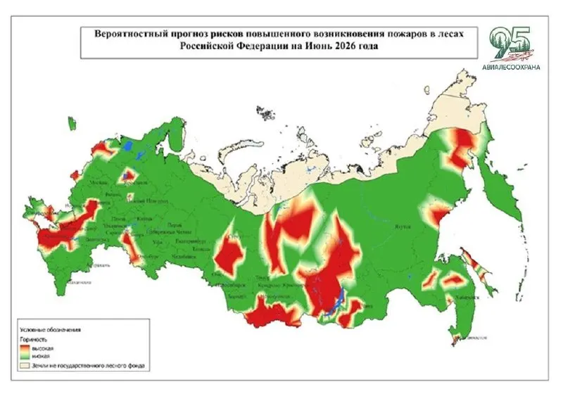 В июне прогнозируют повышенную вероятность природных пожаров в ряде районов региона. Жителям напоминают соблюдать правила пожарной безопасности и сообщать о возгораниях.
