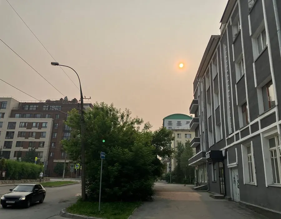 Воздух в Новосибирске ухудшился из‑за задымления: очаги пожаров в соседних регионах охватили тысячи гектаров — в Томской области около 5,8 тыс. га, в Красноярском крае — почти 142 тыс. га.