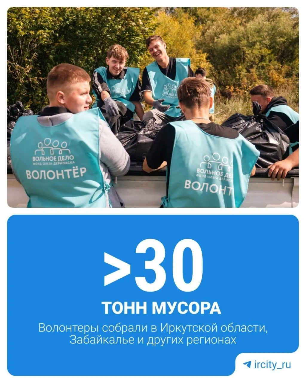 Участники собрали тонны мусора с берегов Байкала, Ангары и Енисея, включая бытовые отходы, покрышки и старую сантехнику.
